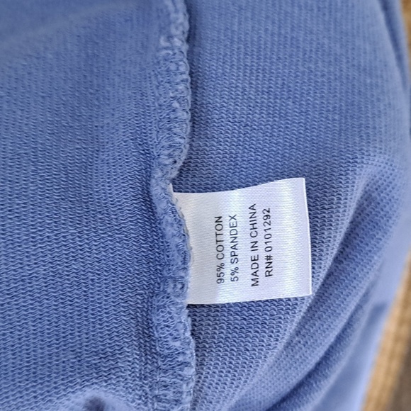 Lulu B Light Blue Quarter-Zip Comfy Cotton Blend Lightweight Pullover Sweatshirt - Picture 6 of 10